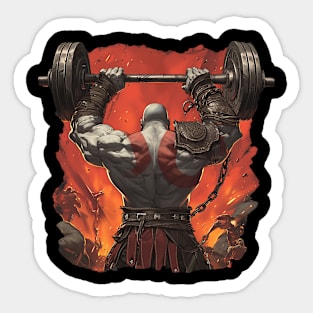 god of gym Sticker